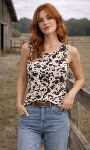 Top con cuello barco fruncido