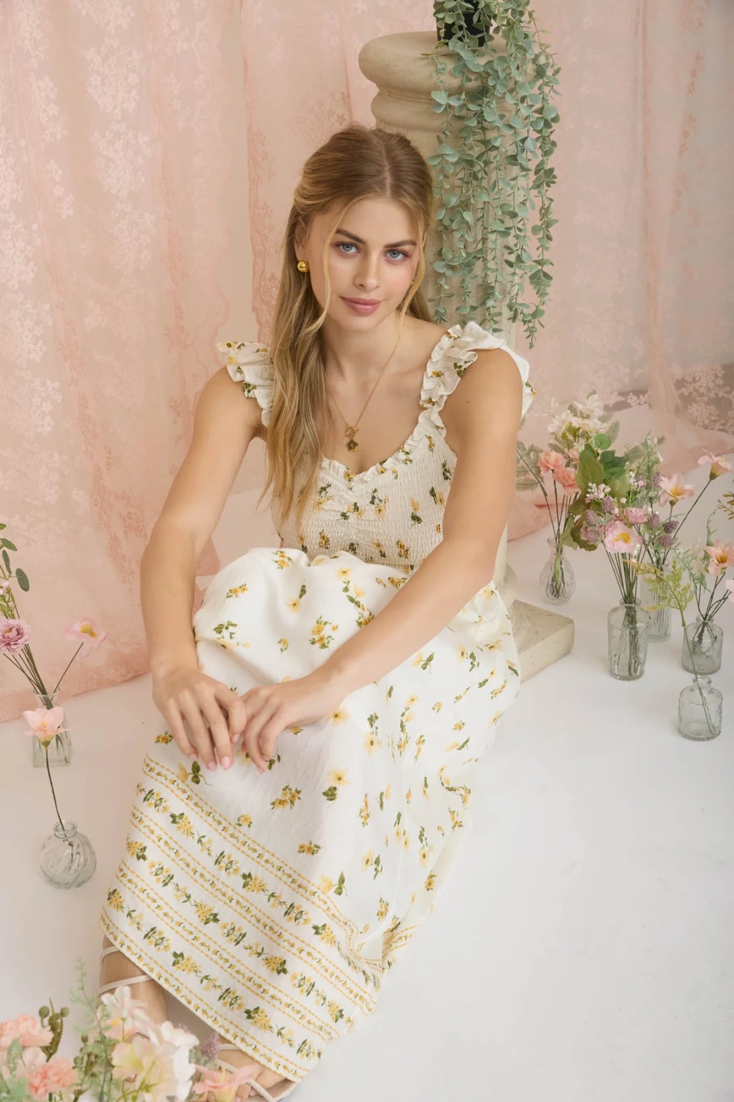 vestido flores