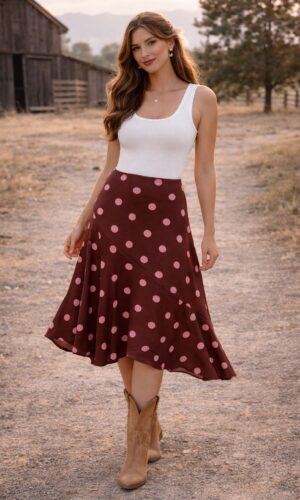 Falda De Lunares