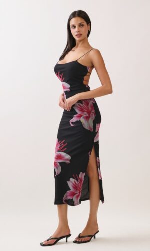 Vestido mesh floral