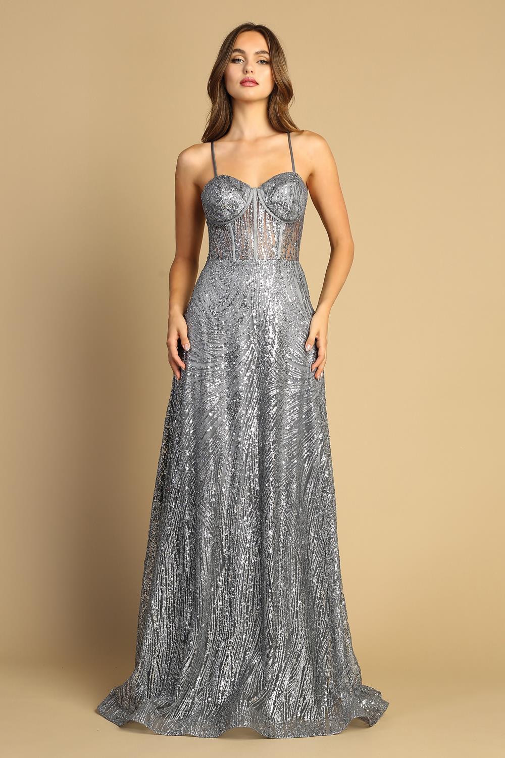 vestido brillo