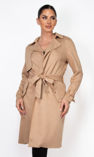 Gabardina beige velvet