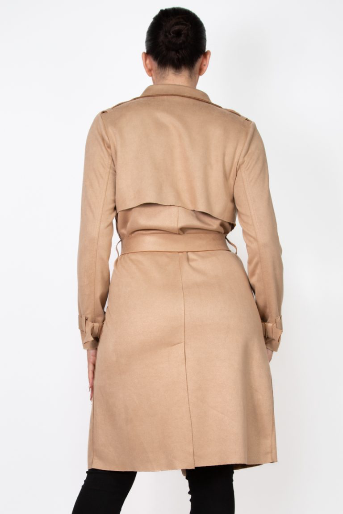 Gabardina beige velvet - Imagen 2