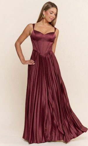 Vestido satin falda