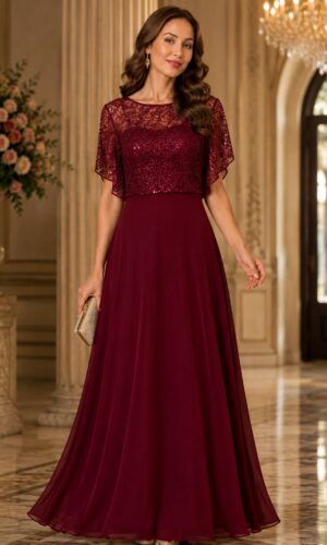 vestido con mangas